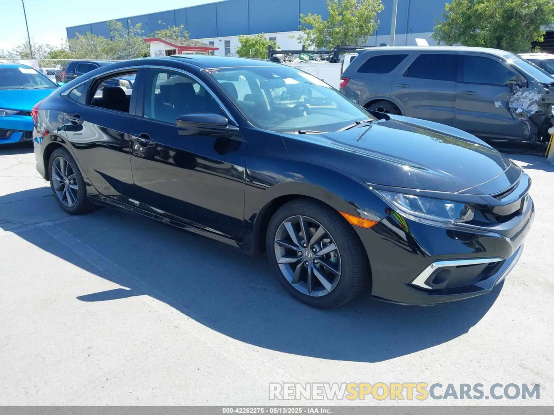 1 Photograph of a damaged car JHMFC1F35KX010539 HONDA CIVIC 2019
