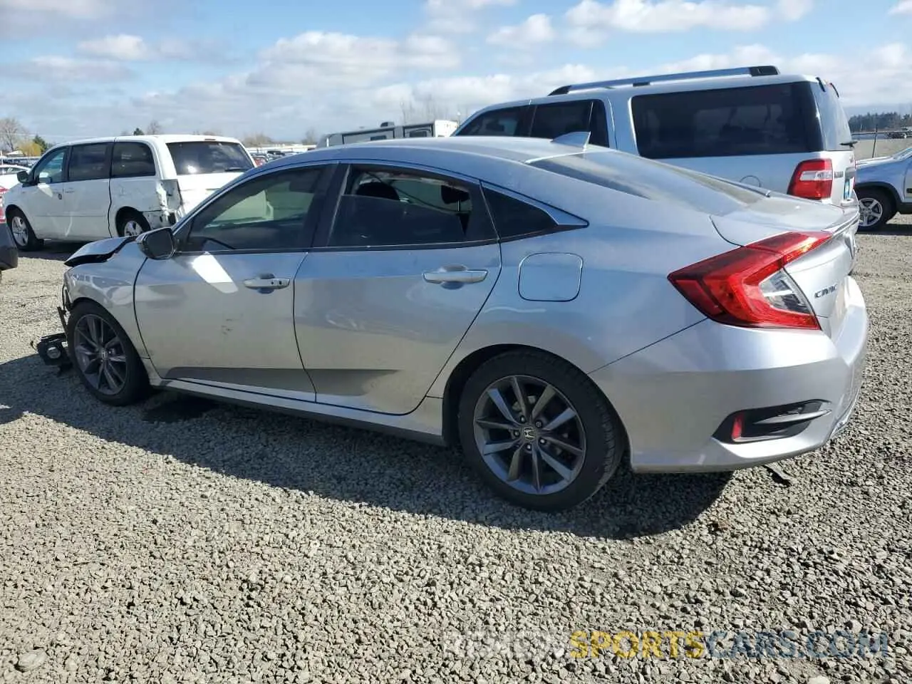 2 Photograph of a damaged car JHMFC1F35KX011853 HONDA CIVIC 2019