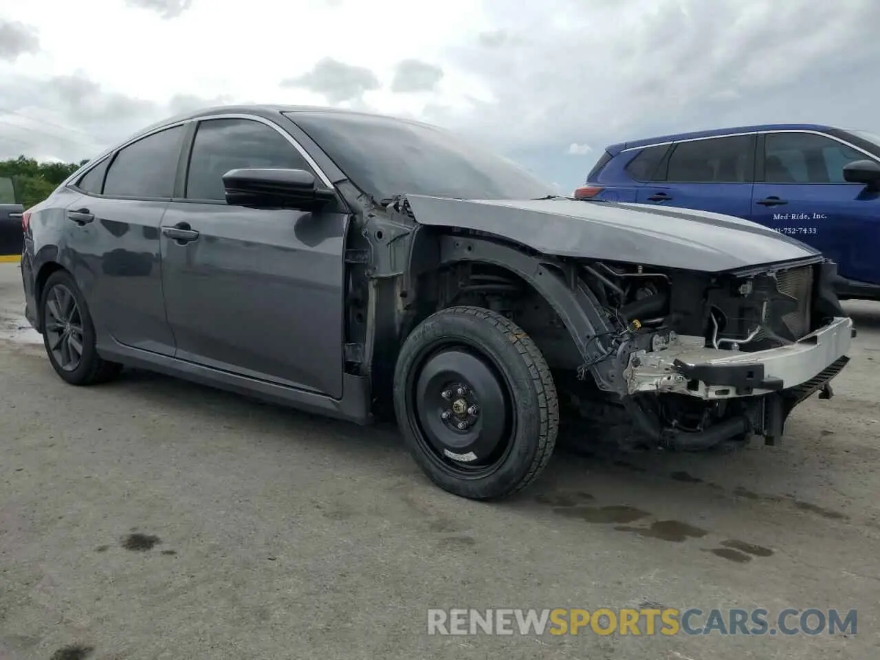 4 Photograph of a damaged car JHMFC1F36KX008864 HONDA CIVIC 2019