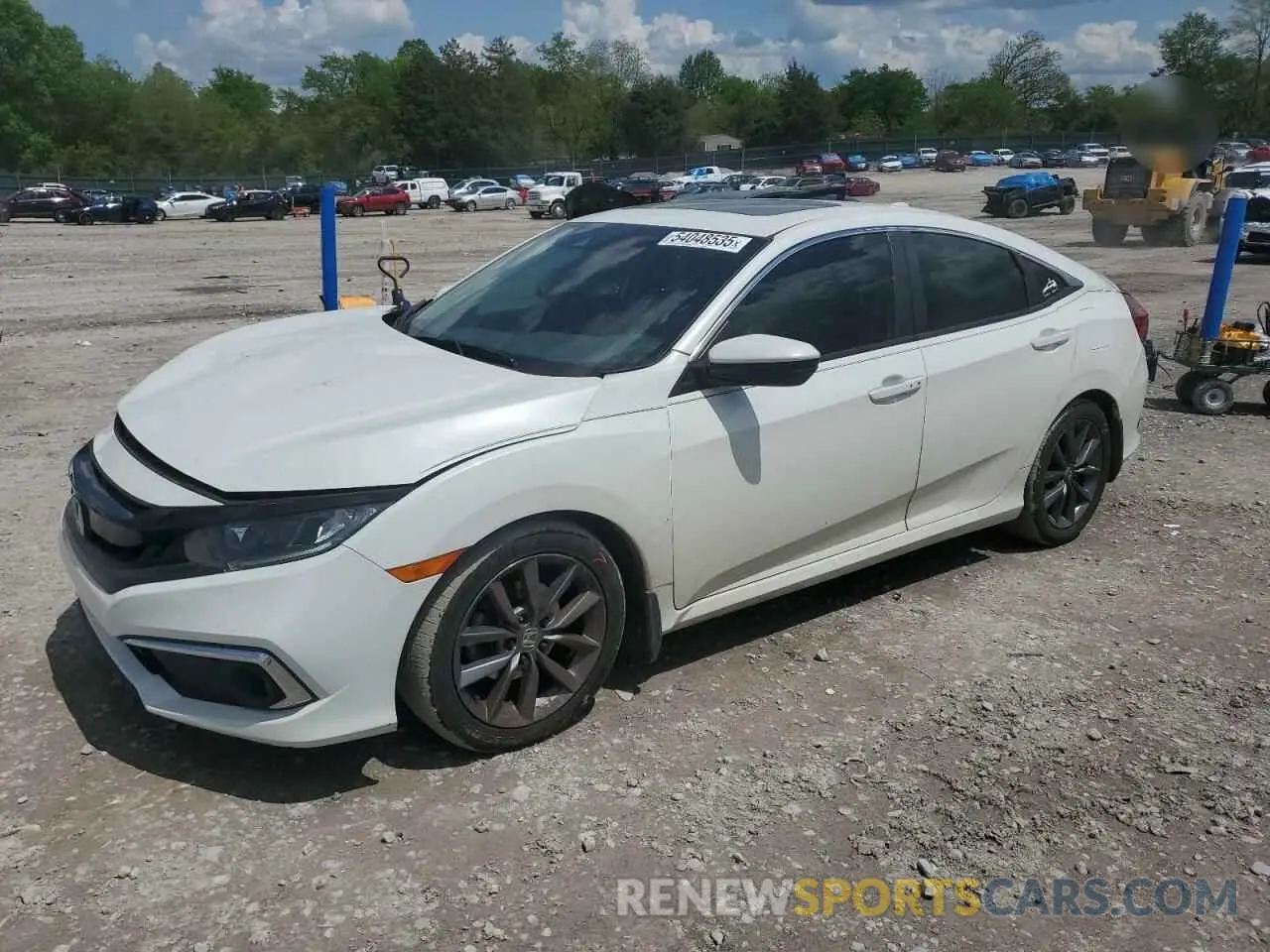 1 Photograph of a damaged car JHMFC1F37KX011997 HONDA CIVIC 2019