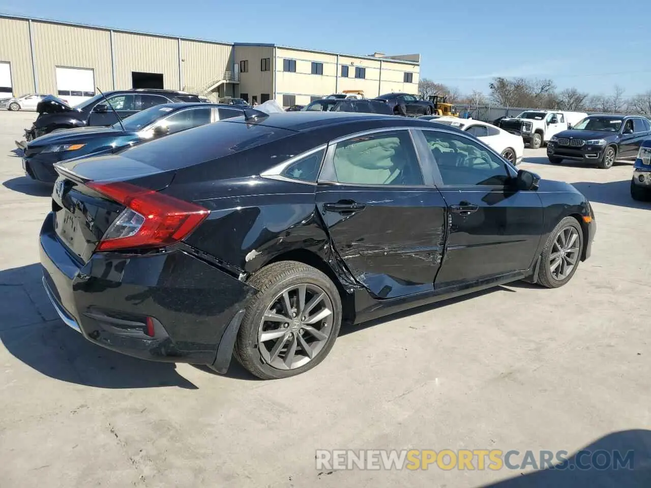 3 Фотография поврежденного автомобиля JHMFC1F37KX014236 HONDA CIVIC 2019