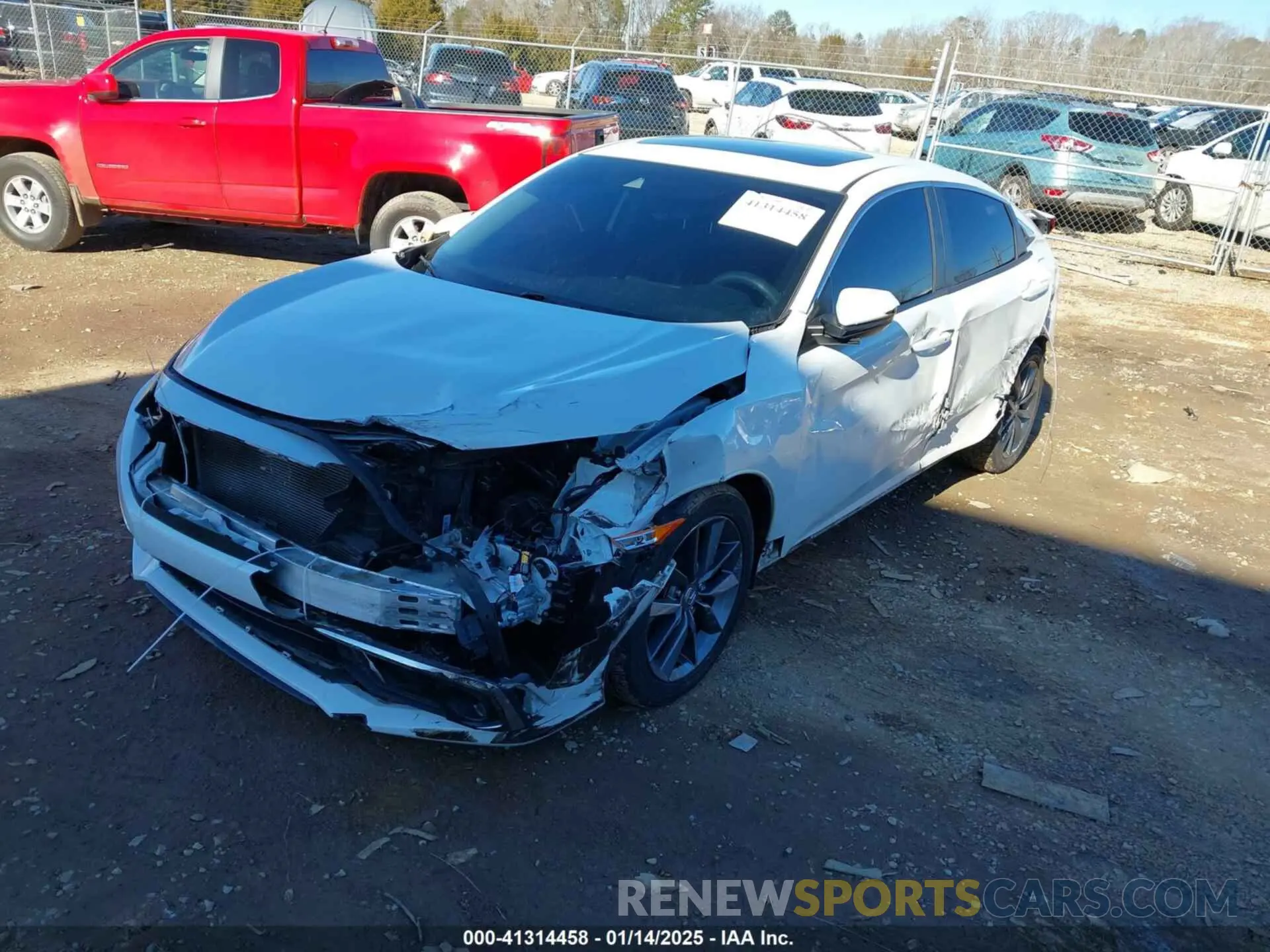 2 Фотография поврежденного автомобиля JHMFC1F39KX003593 HONDA CIVIC 2019
