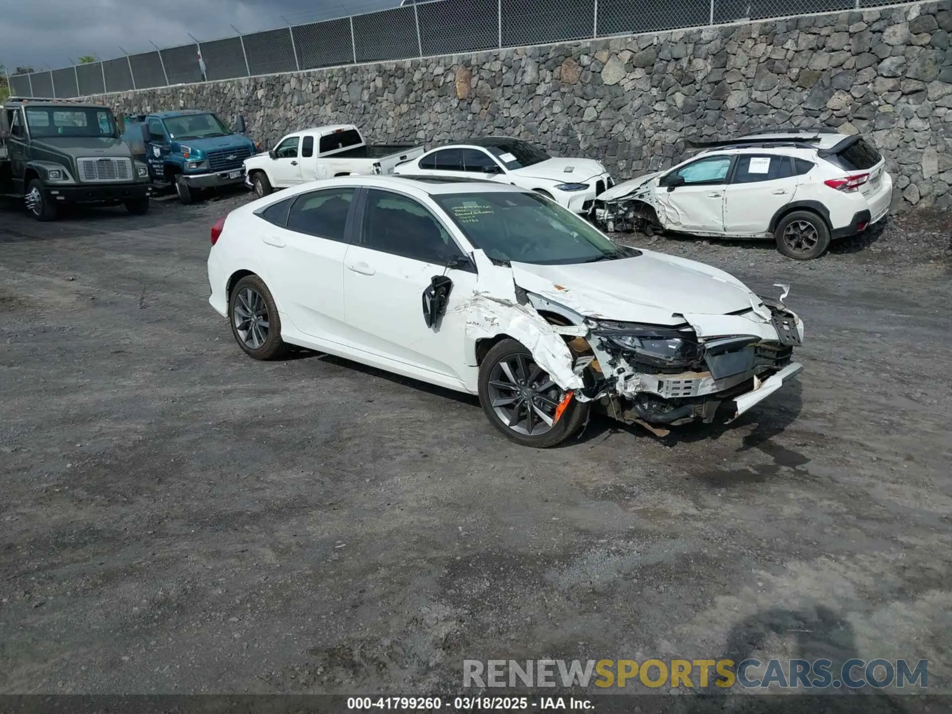 1 Photograph of a damaged car JHMFC1F7XKX000981 HONDA CIVIC 2019