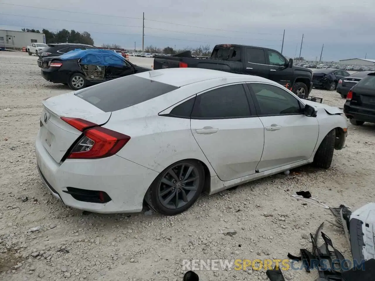 3 Фотография поврежденного автомобиля JHMFC1F7XKX004139 HONDA CIVIC 2019