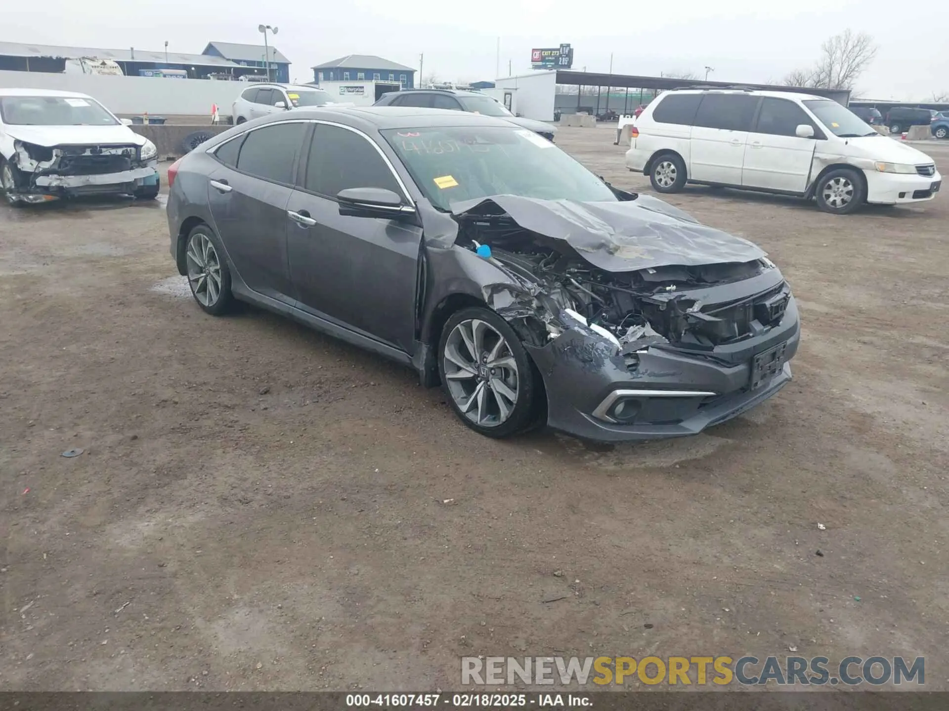 1 Фотография поврежденного автомобиля JHMFC1F91KX002281 HONDA CIVIC 2019