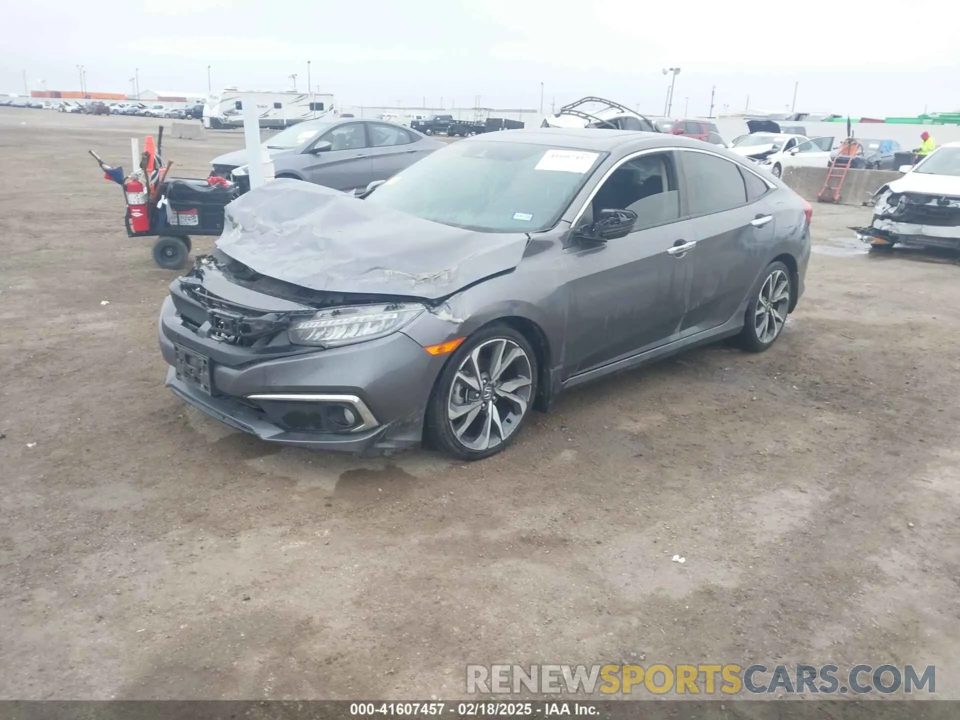 2 Фотография поврежденного автомобиля JHMFC1F91KX002281 HONDA CIVIC 2019