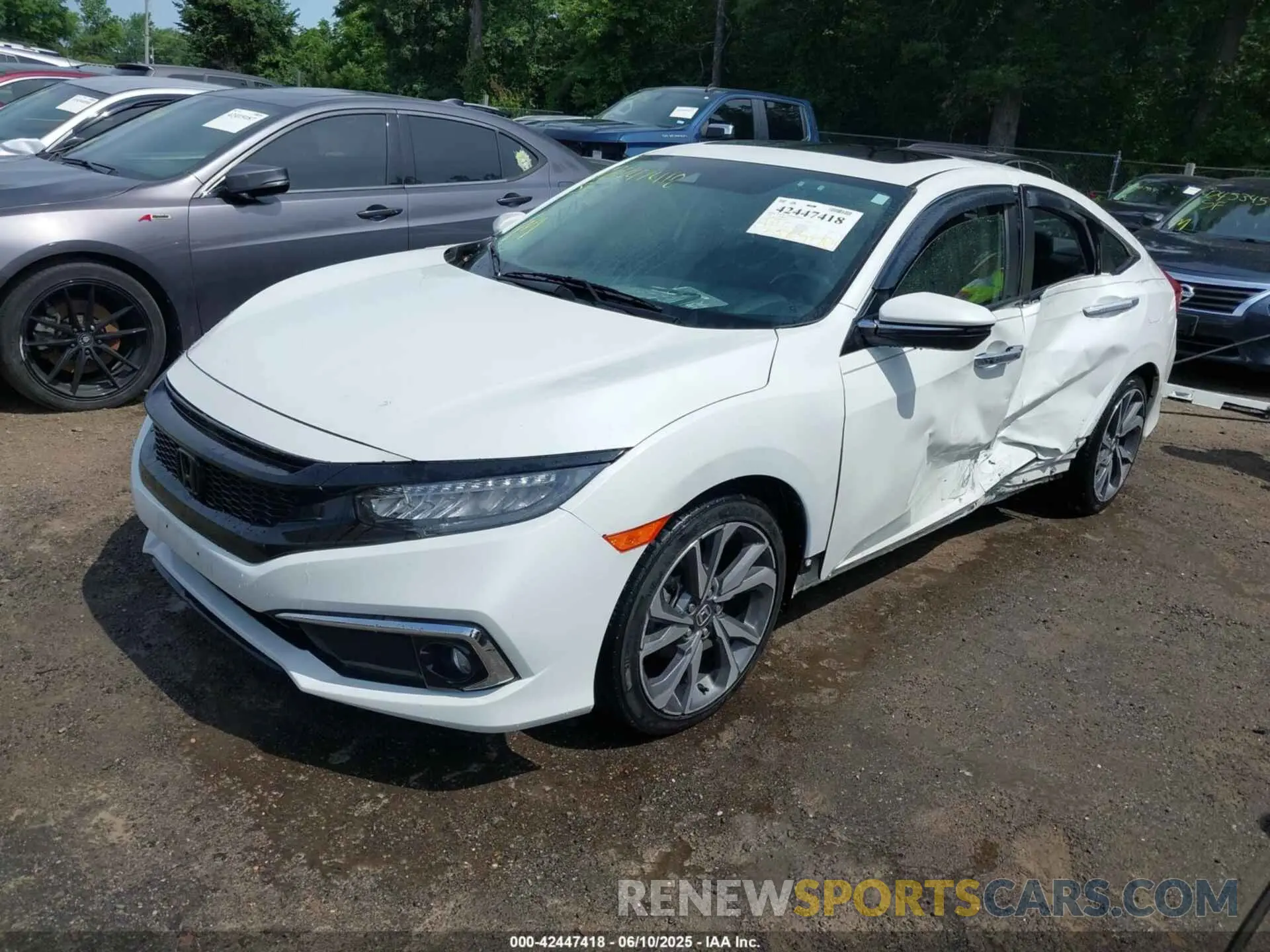 2 Photograph of a damaged car JHMFC1F98KX013097 HONDA CIVIC 2019