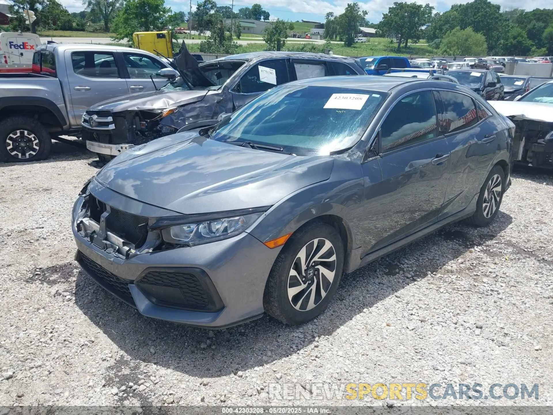 2 Фотография поврежденного автомобиля SHHFK7H3XKU420900 HONDA CIVIC 2019