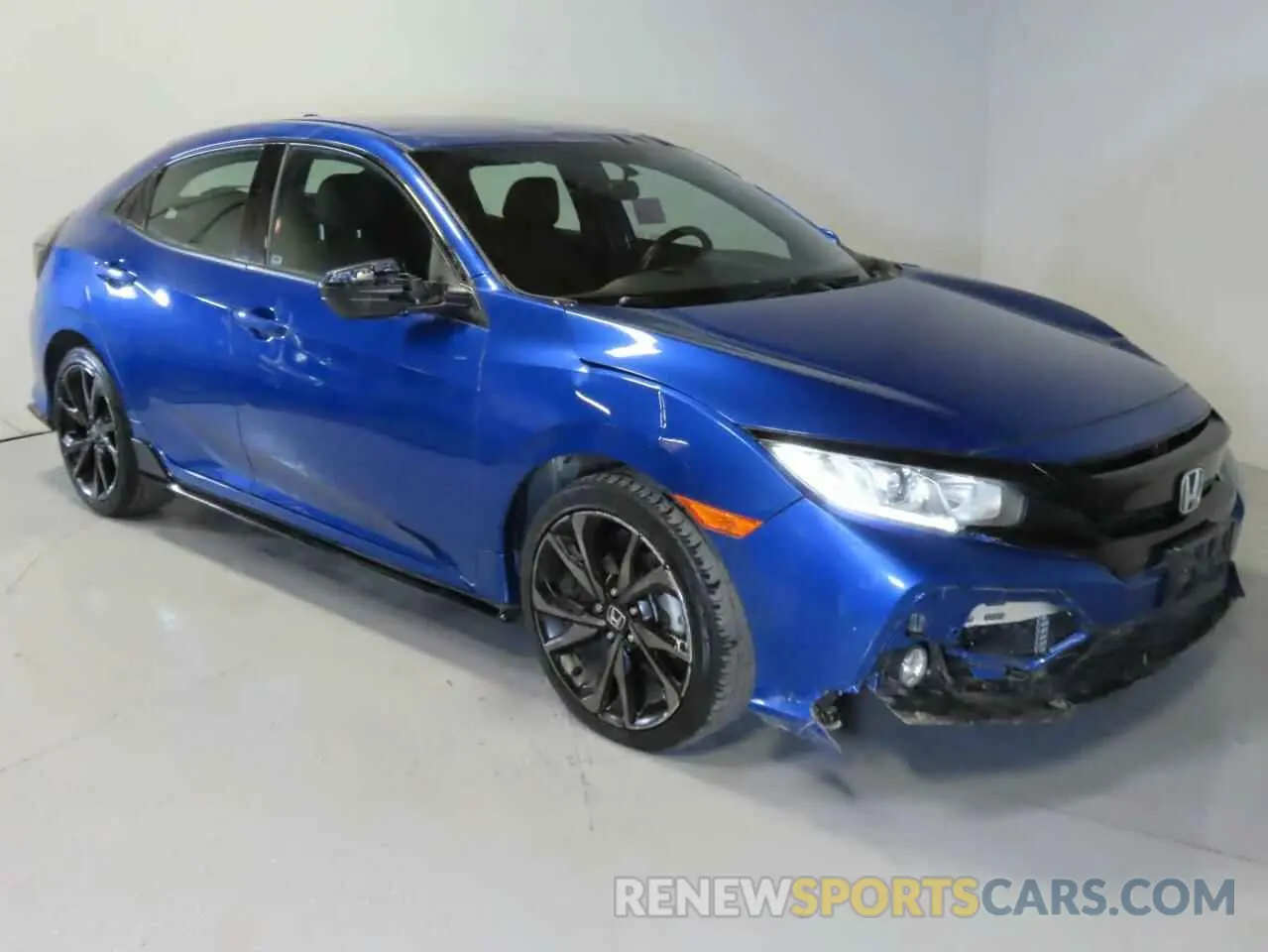 1 Photograph of a damaged car SHHFK7H47KU421334 HONDA CIVIC 2019