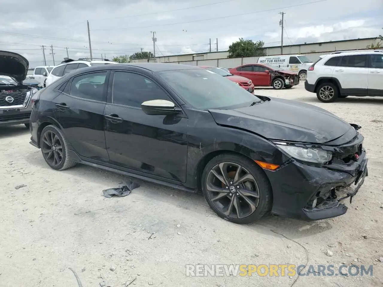 4 Фотография поврежденного автомобиля SHHFK7H48KU207761 HONDA CIVIC 2019