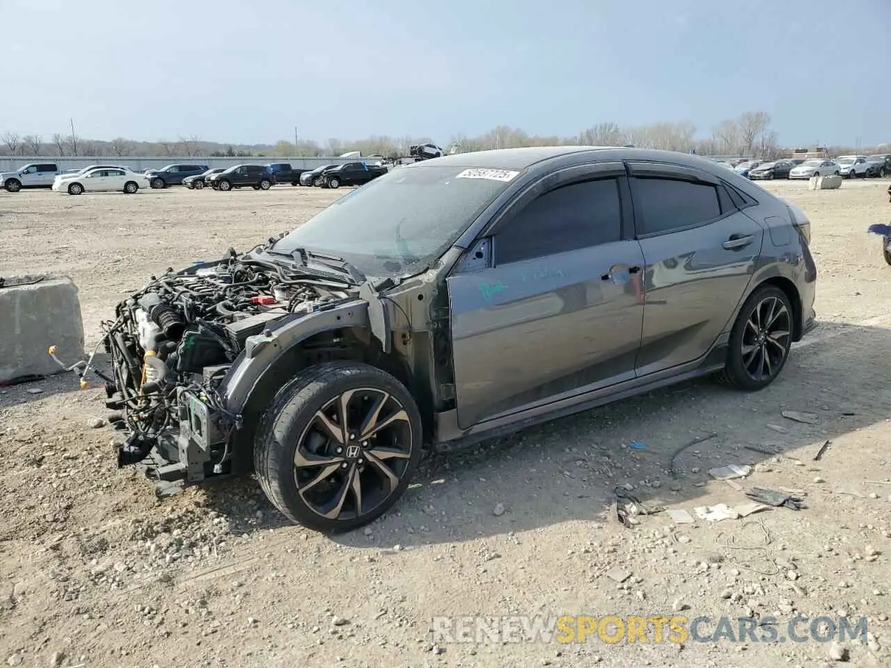 1 Photograph of a damaged car SHHFK7H48KU402680 HONDA CIVIC 2019