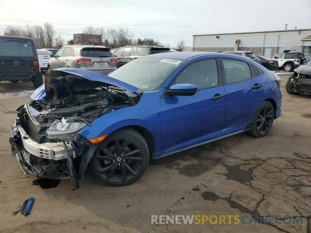 1 Photograph of a damaged car SHHFK7H4XKU411879 HONDA CIVIC 2019