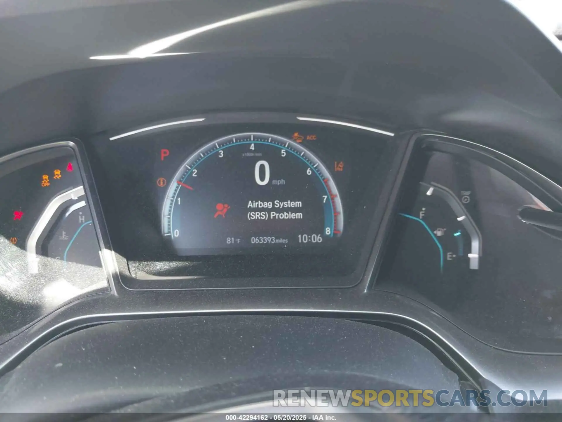 7 Photograph of a damaged car SHHFK7H61KU417152 HONDA CIVIC 2019