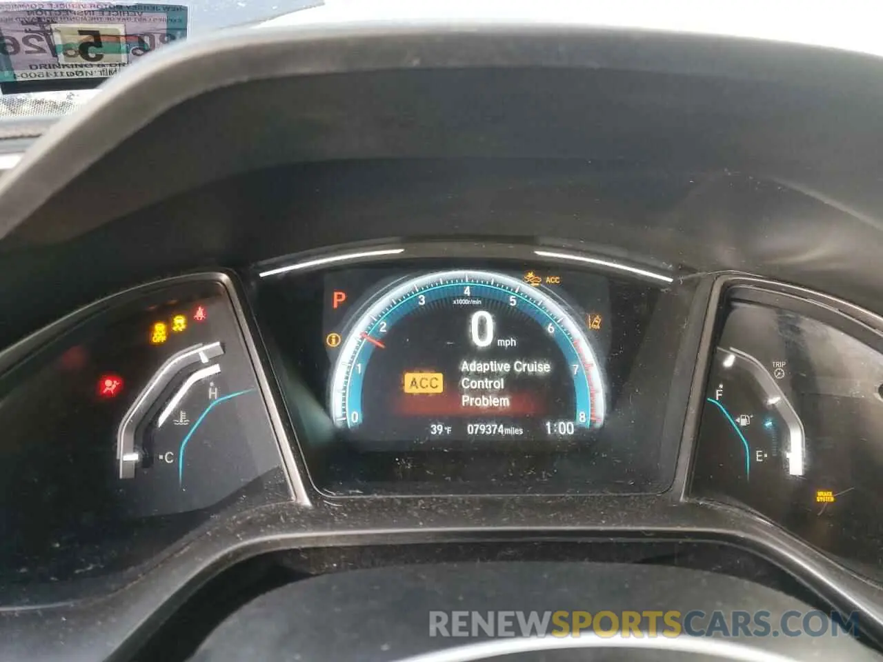 9 Photograph of a damaged car SHHFK7H62KU415233 HONDA CIVIC 2019