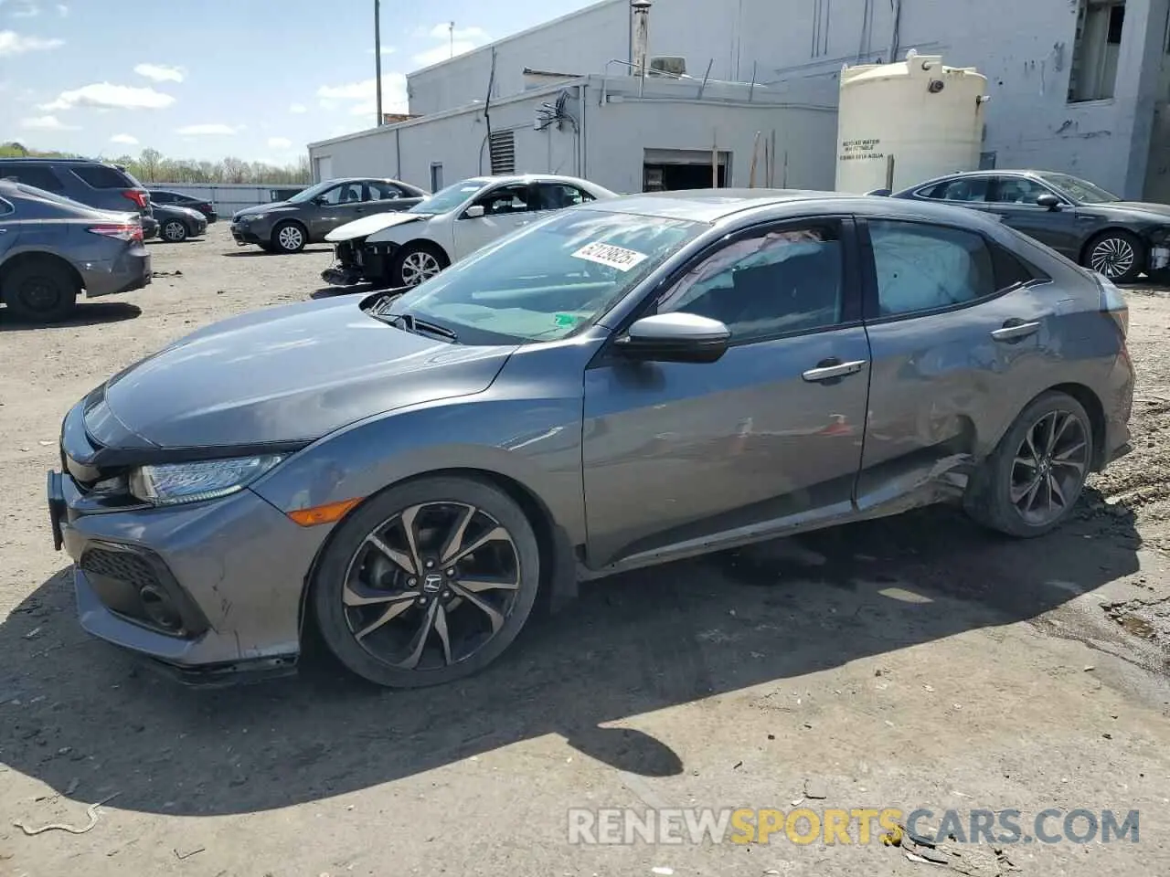 1 Photograph of a damaged car SHHFK7H94KU201564 HONDA CIVIC 2019