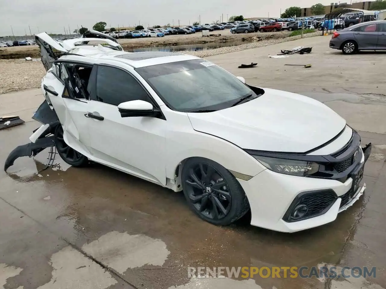 4 Фотография поврежденного автомобиля SHHFK7H95KU221631 HONDA CIVIC 2019