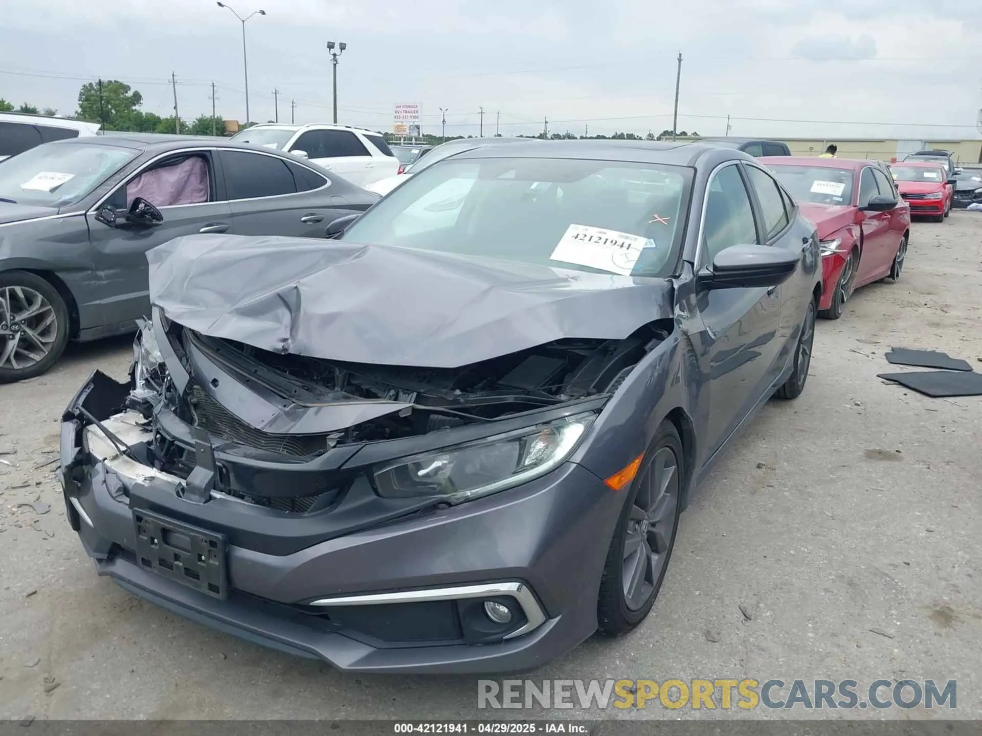 2 Photograph of a damaged car 19XFC1F30LE010631 HONDA CIVIC 2020