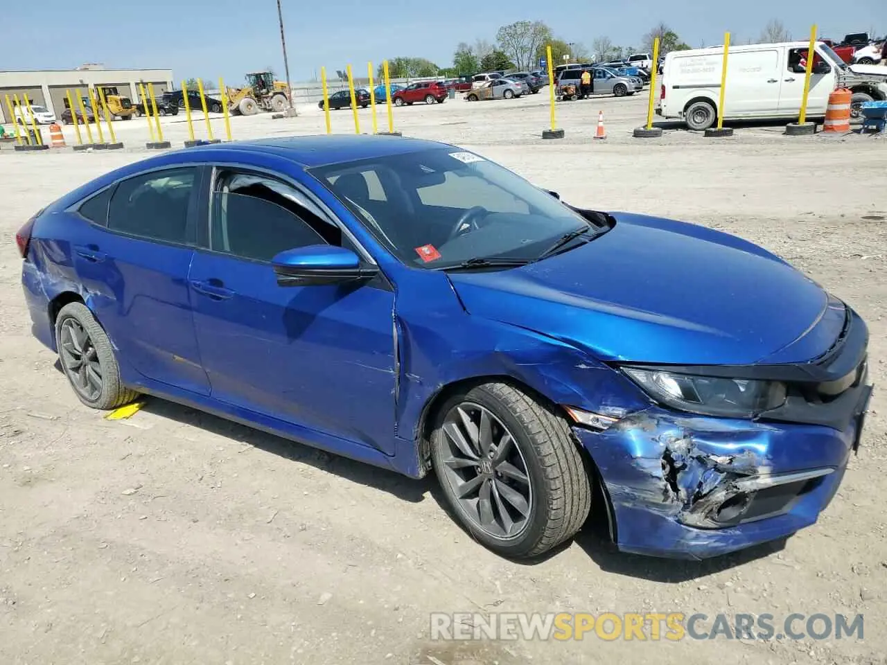 4 Photograph of a damaged car 19XFC1F30LE019944 HONDA CIVIC 2020