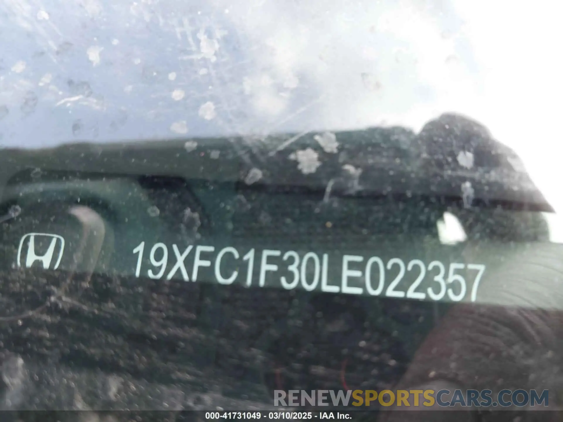 9 Photograph of a damaged car 19XFC1F30LE022357 HONDA CIVIC 2020