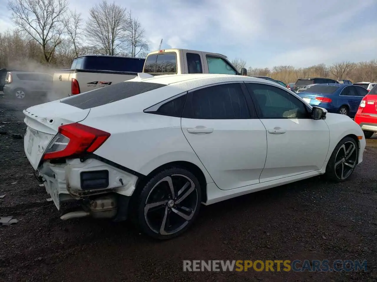 3 Photograph of a damaged car 19XFC1F31LE217464 HONDA CIVIC 2020