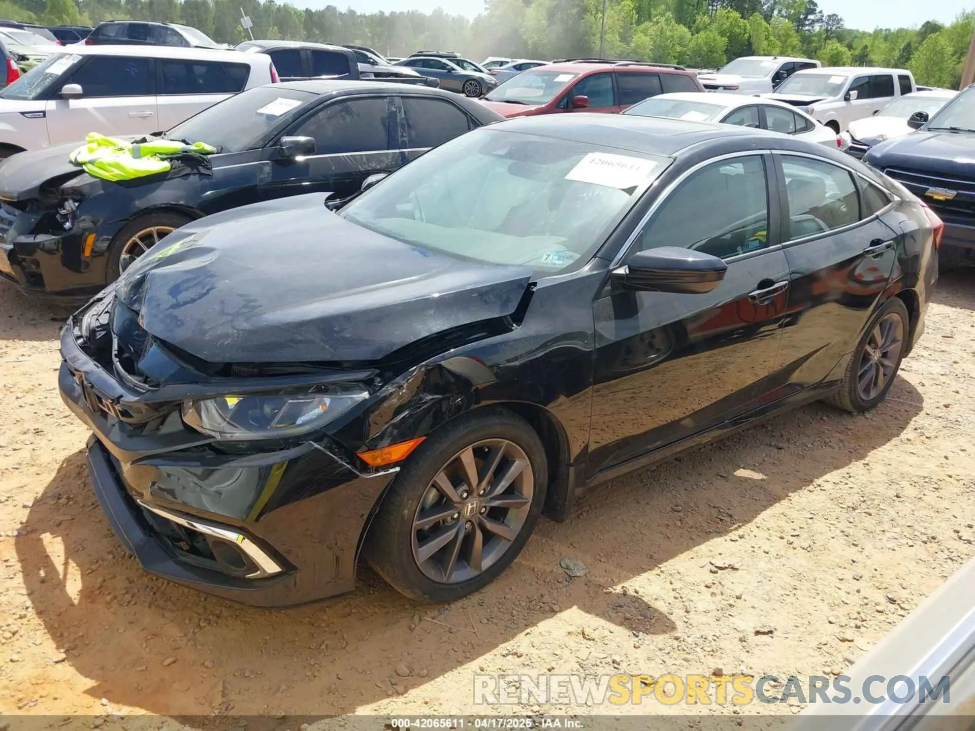 2 Фотография поврежденного автомобиля 19XFC1F32LE014759 HONDA CIVIC 2020