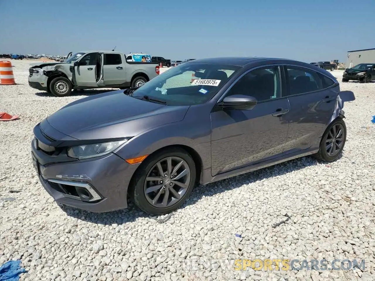 1 Photograph of a damaged car 19XFC1F32LE025440 HONDA CIVIC 2020