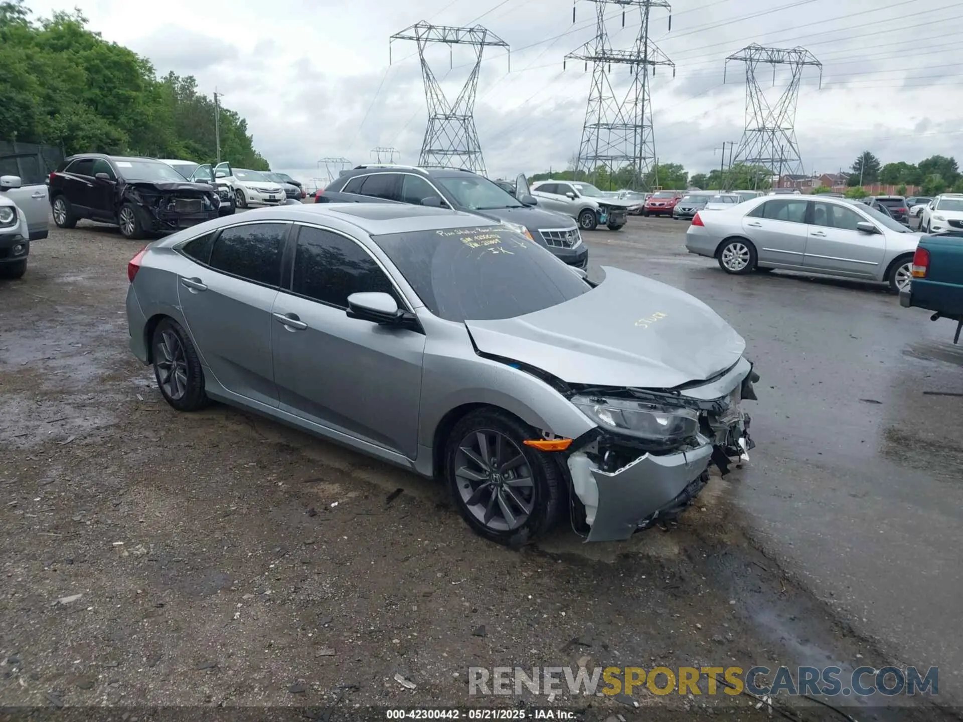 1 Photograph of a damaged car 19XFC1F32LE211009 HONDA CIVIC 2020