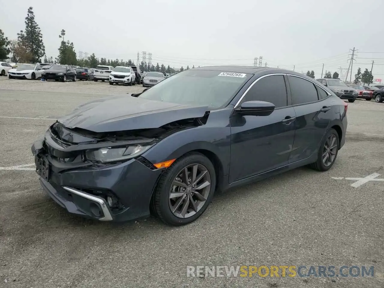 1 Photograph of a damaged car 19XFC1F33LE221547 HONDA CIVIC 2020