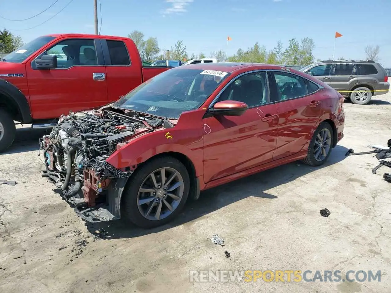 1 Photograph of a damaged car 19XFC1F34LE022331 HONDA CIVIC 2020