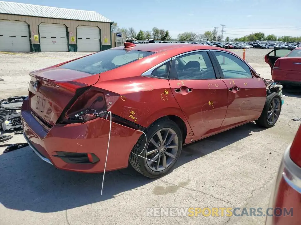 3 Photograph of a damaged car 19XFC1F34LE022331 HONDA CIVIC 2020