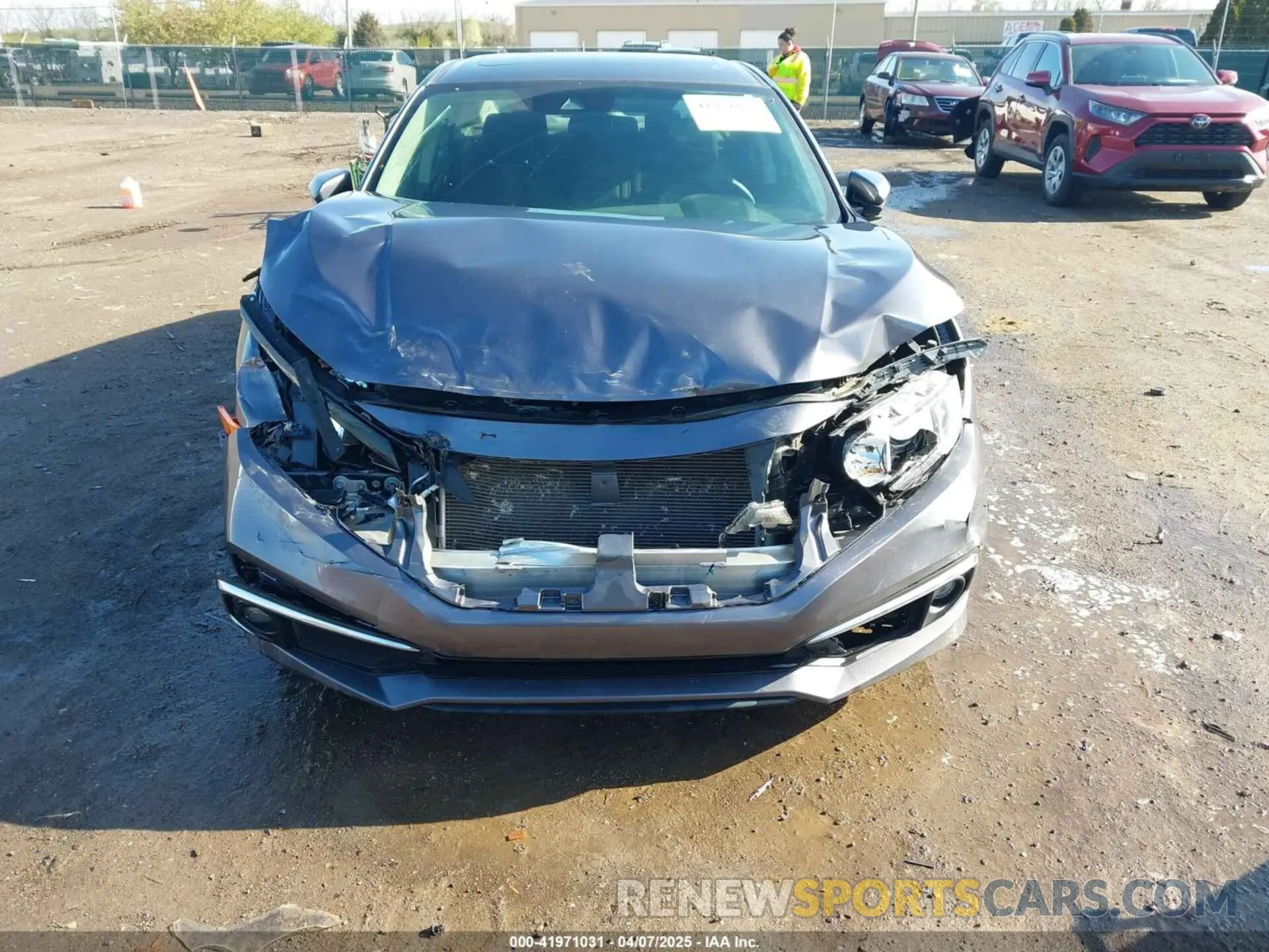 6 Photograph of a damaged car 19XFC1F35LE022547 HONDA CIVIC 2020