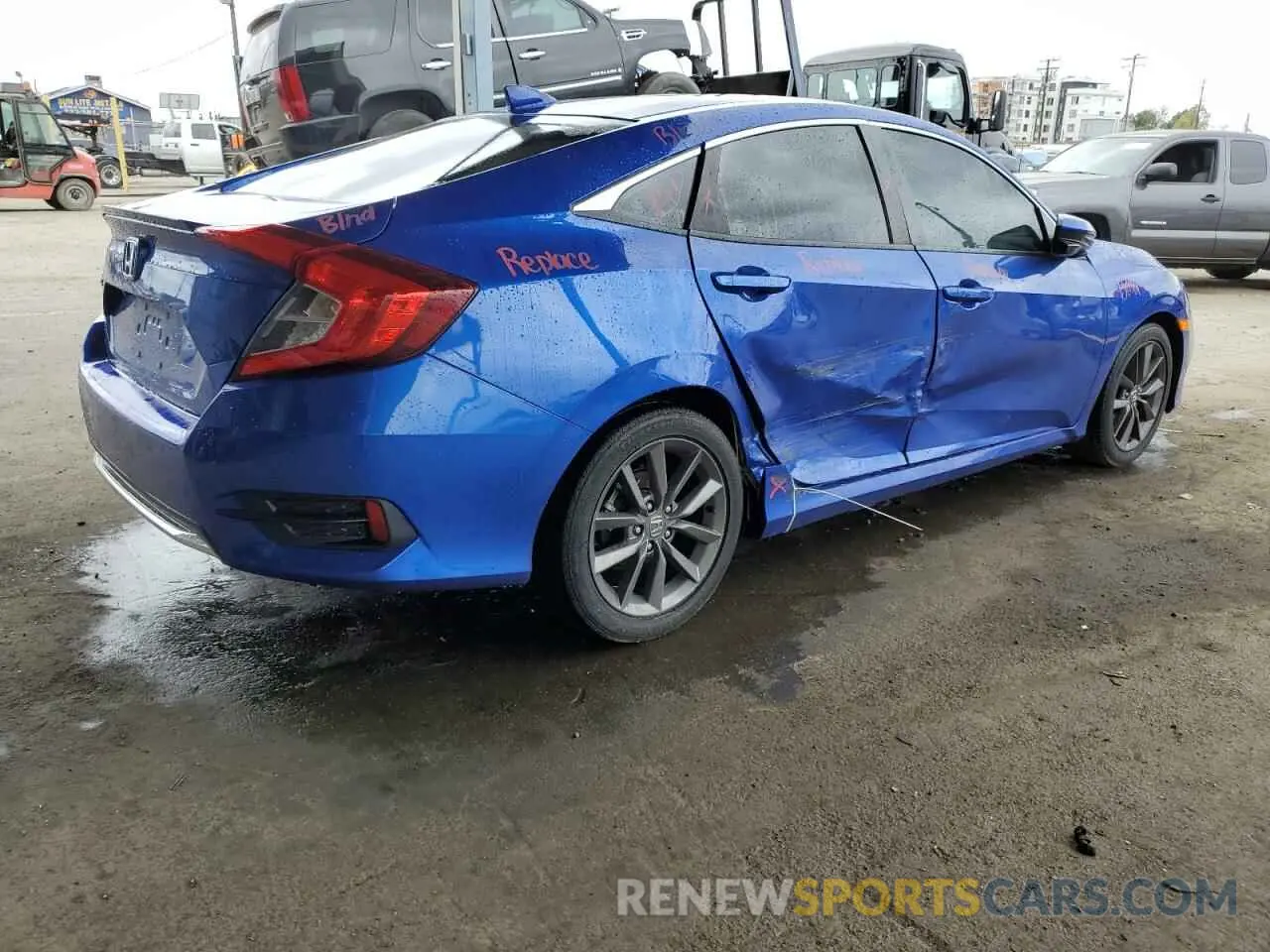 3 Photograph of a damaged car 19XFC1F37LE215511 HONDA CIVIC 2020