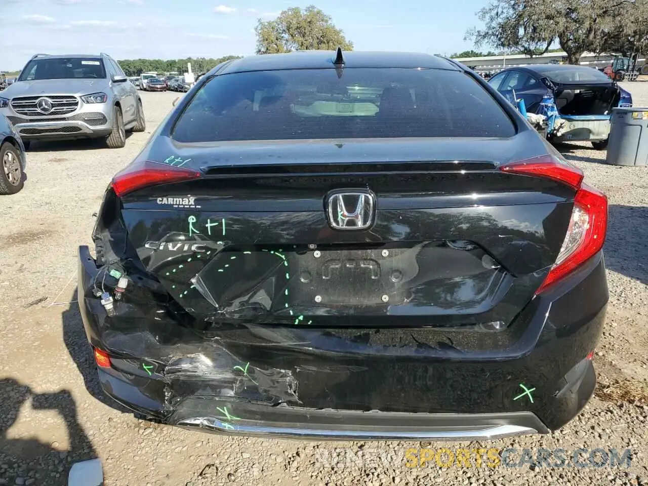6 Photograph of a damaged car 19XFC1F38LE010229 HONDA CIVIC 2020
