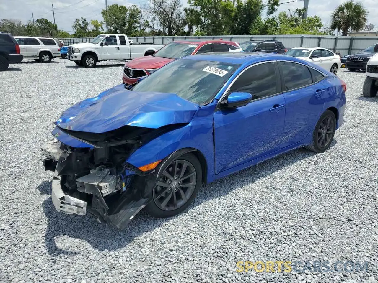 1 Photograph of a damaged car 19XFC1F38LE211628 HONDA CIVIC 2020