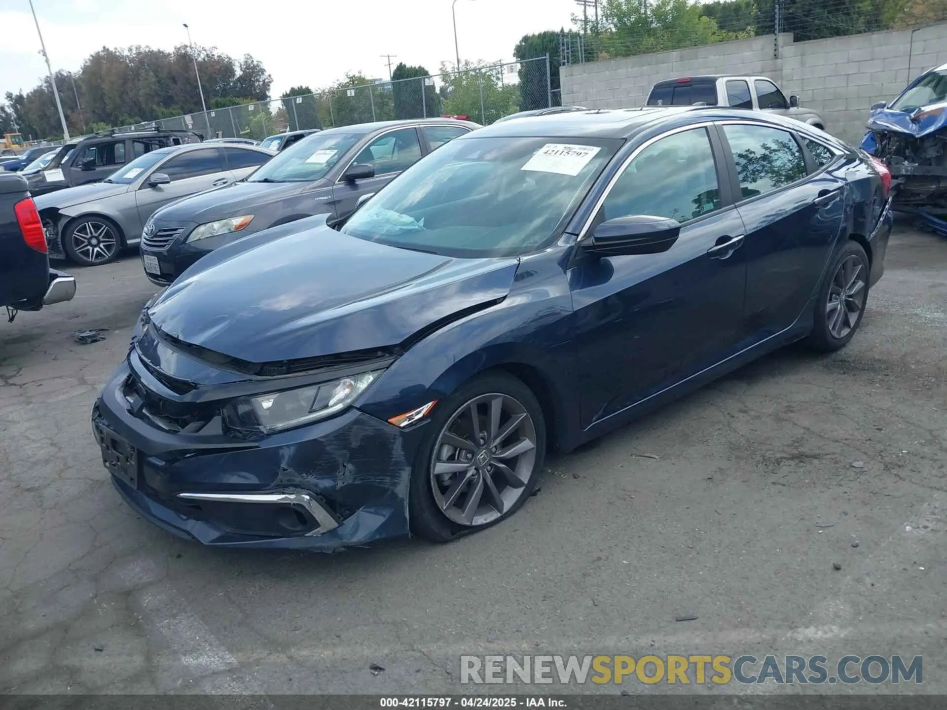 2 Photograph of a damaged car 19XFC1F39LE200458 HONDA CIVIC 2020
