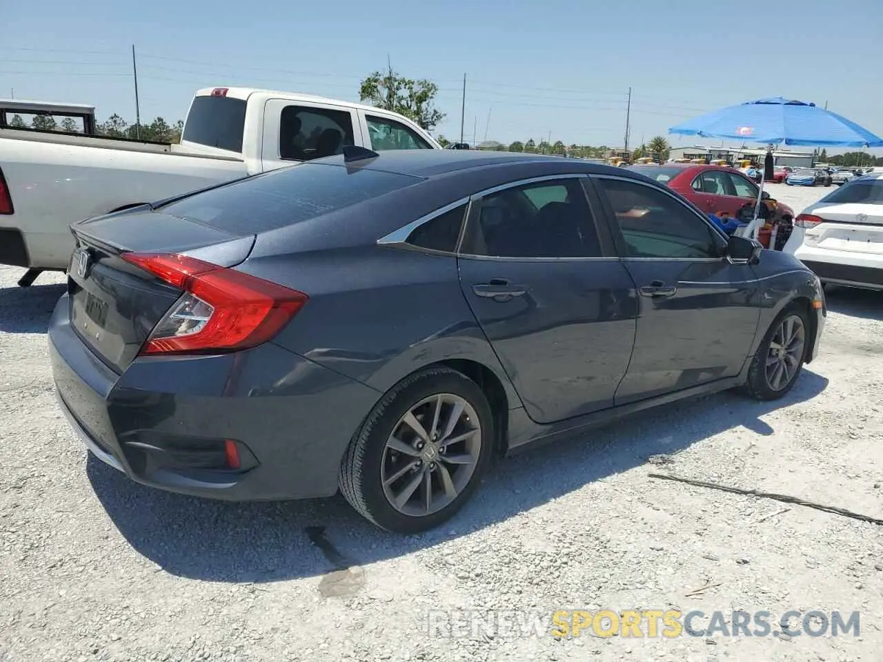3 Photograph of a damaged car 19XFC1F3XLE005677 HONDA CIVIC 2020