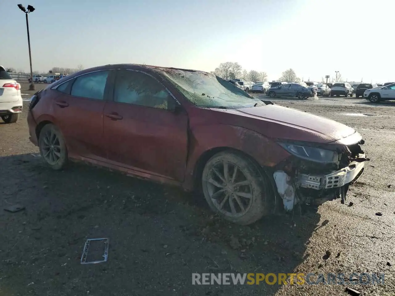 4 Photograph of a damaged car 19XFC1F3XLE017909 HONDA CIVIC 2020