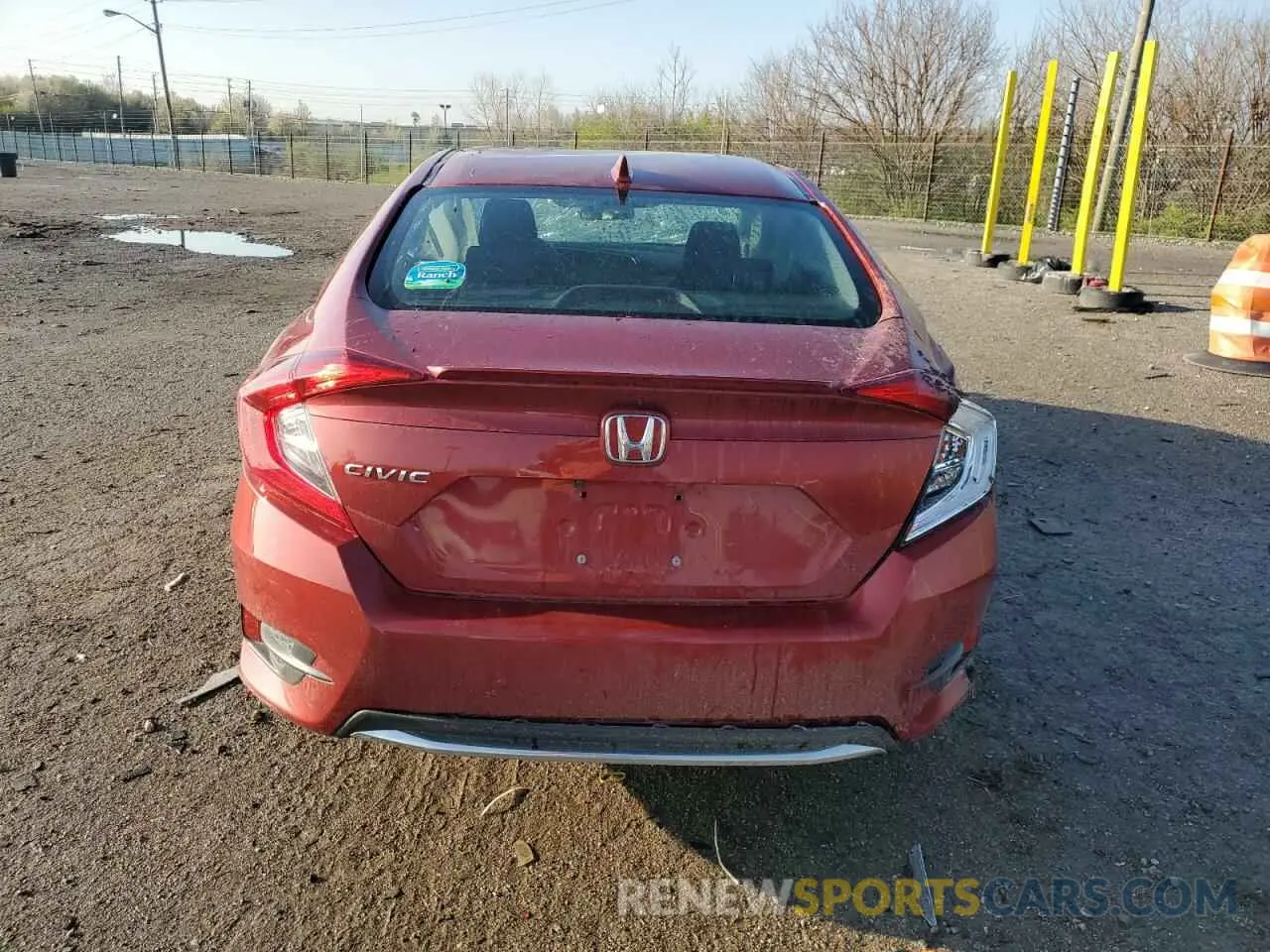 6 Photograph of a damaged car 19XFC1F3XLE017909 HONDA CIVIC 2020