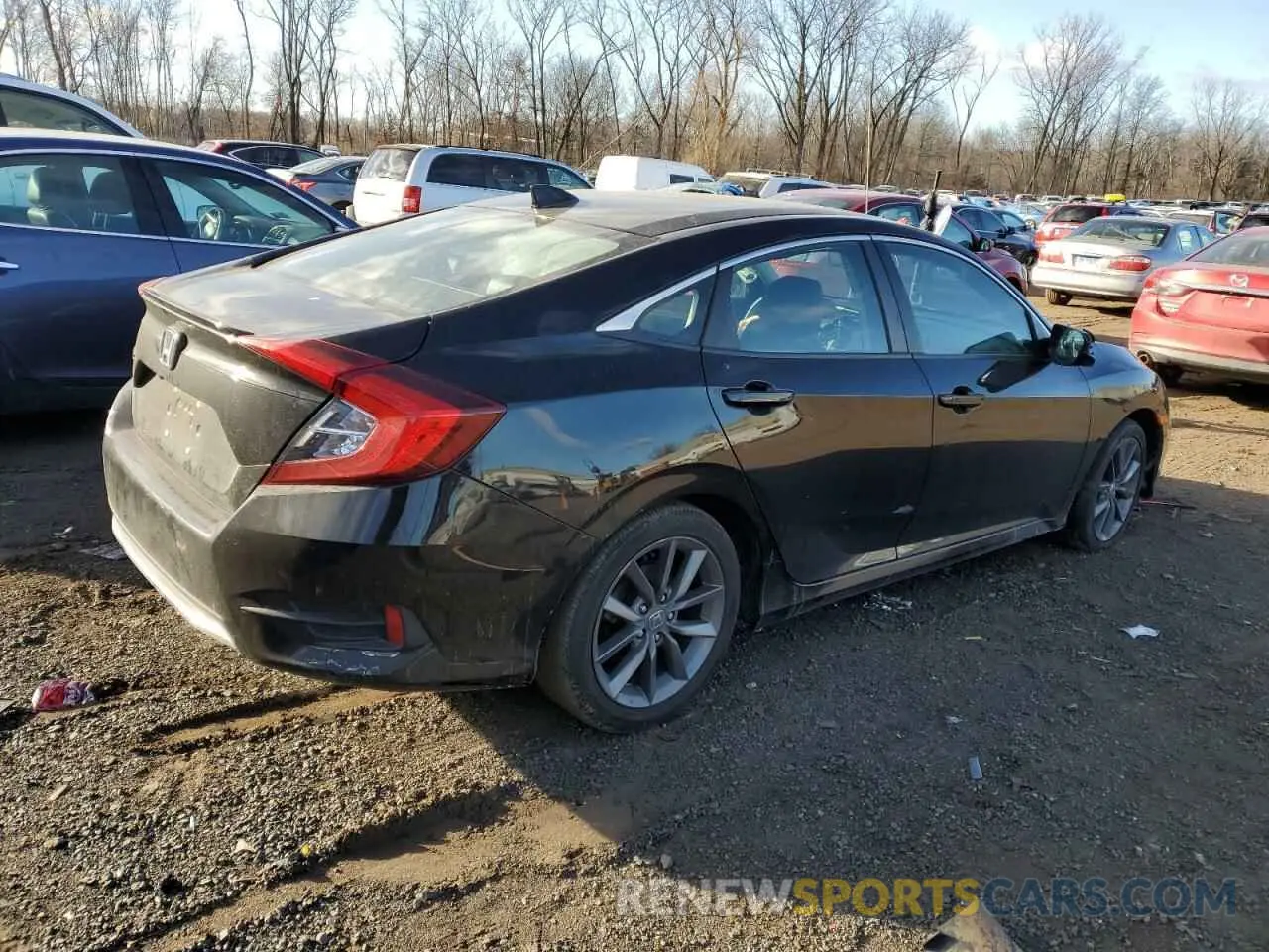 3 Фотография поврежденного автомобиля 19XFC1F71LE219167 HONDA CIVIC 2020