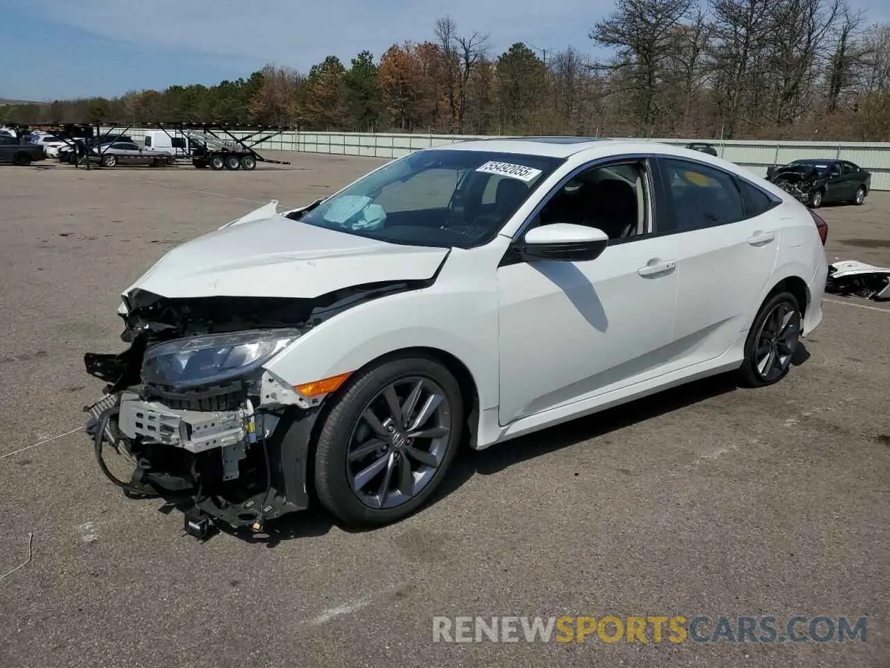 1 Photograph of a damaged car 19XFC1F72LE213927 HONDA CIVIC 2020