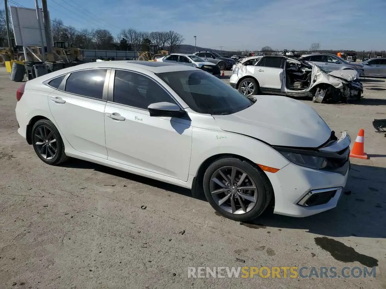 4 Фотография поврежденного автомобиля 19XFC1F78LE018138 HONDA CIVIC 2020