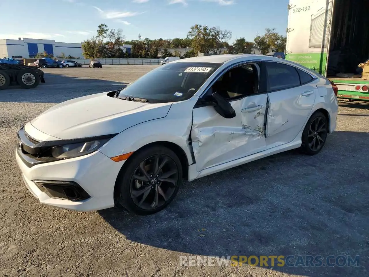 1 Photograph of a damaged car 19XFC2E80LE024256 HONDA CIVIC 2020