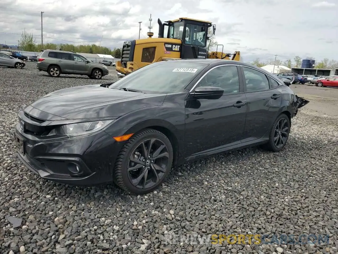 1 Photograph of a damaged car 19XFC2E87LE010824 HONDA CIVIC 2020