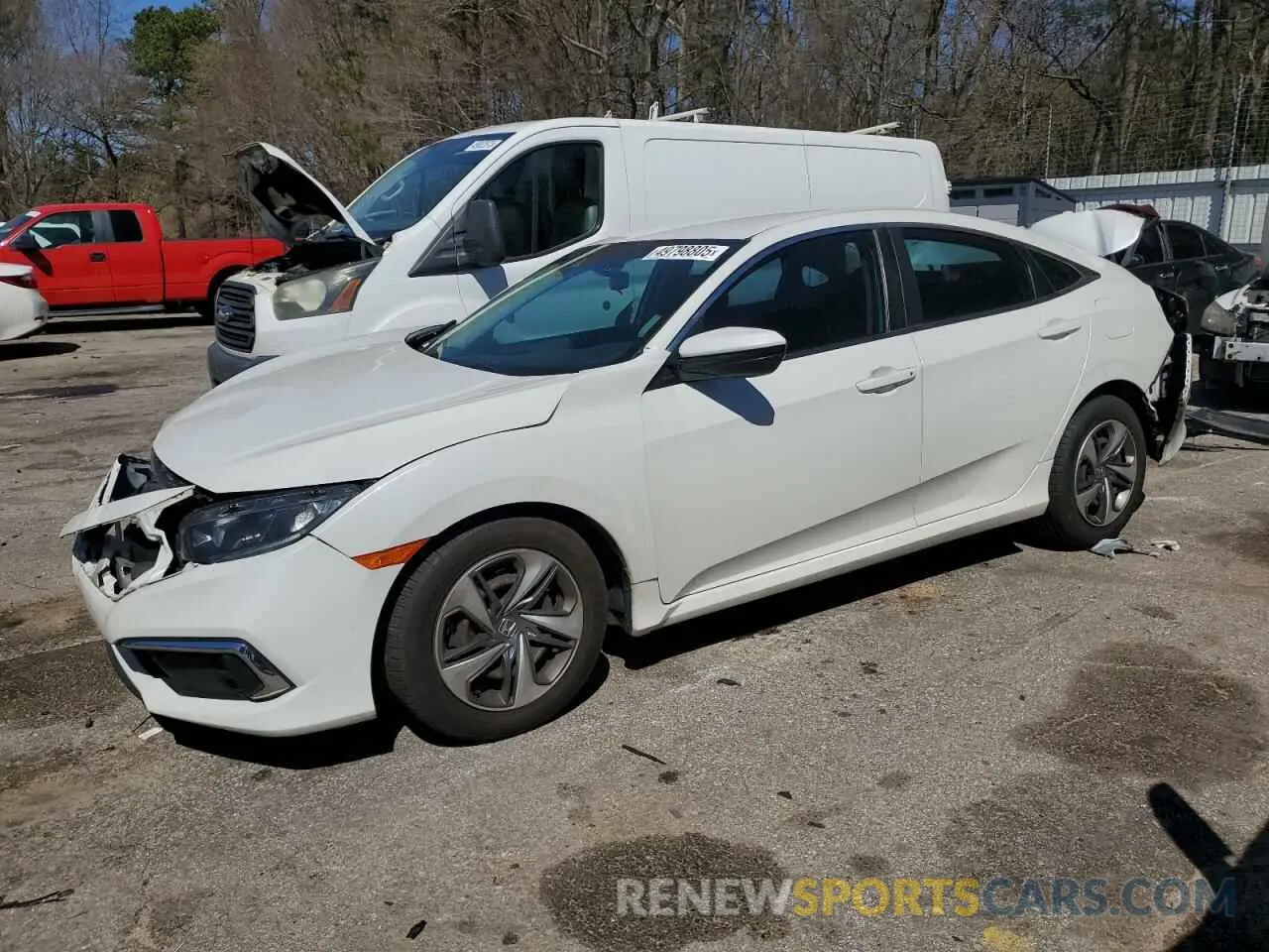 1 Photograph of a damaged car 19XFC2F60LE009785 HONDA CIVIC 2020