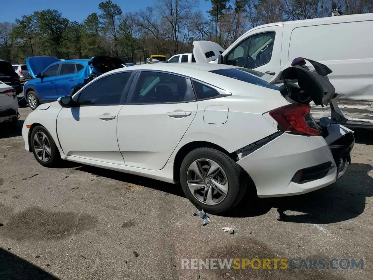 2 Photograph of a damaged car 19XFC2F60LE009785 HONDA CIVIC 2020