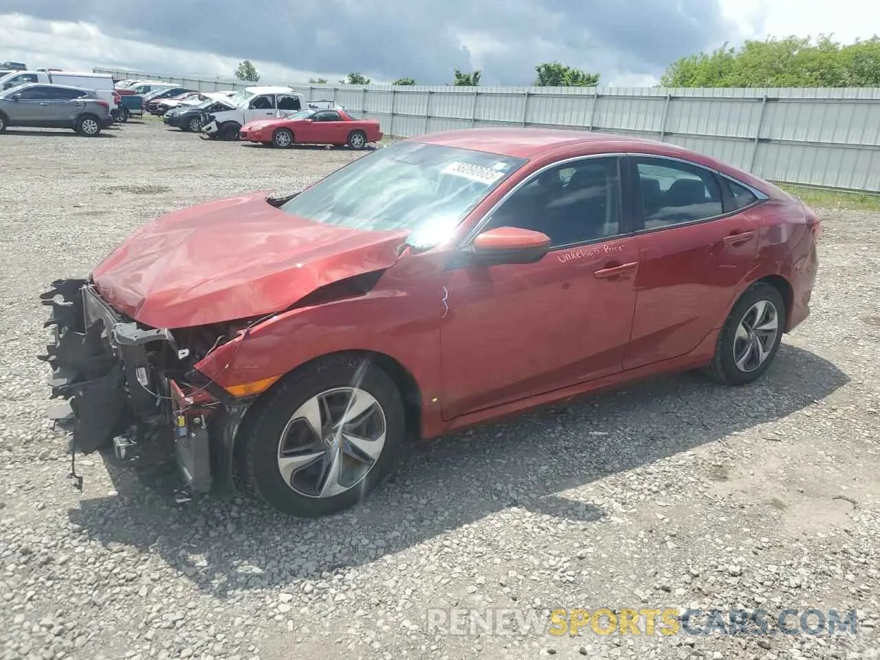 1 Photograph of a damaged car 19XFC2F61LE024036 HONDA CIVIC 2020