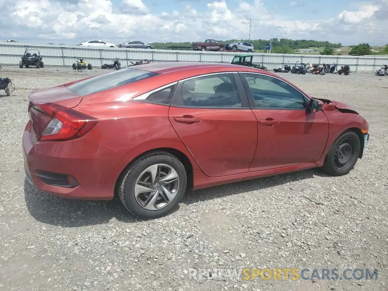 3 Photograph of a damaged car 19XFC2F61LE024036 HONDA CIVIC 2020