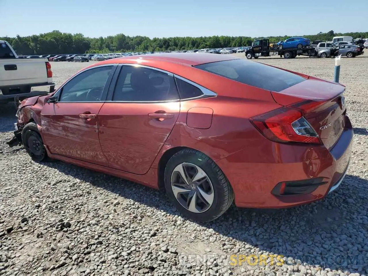 2 Photograph of a damaged car 19XFC2F62LE016480 HONDA CIVIC 2020