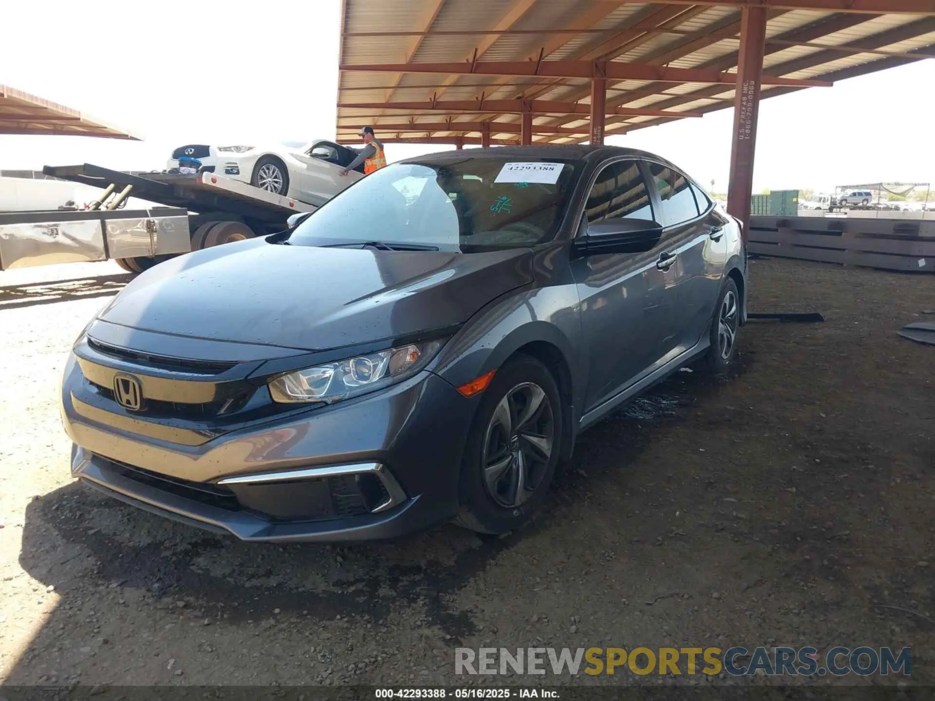 2 Photograph of a damaged car 19XFC2F63LE007285 HONDA CIVIC 2020