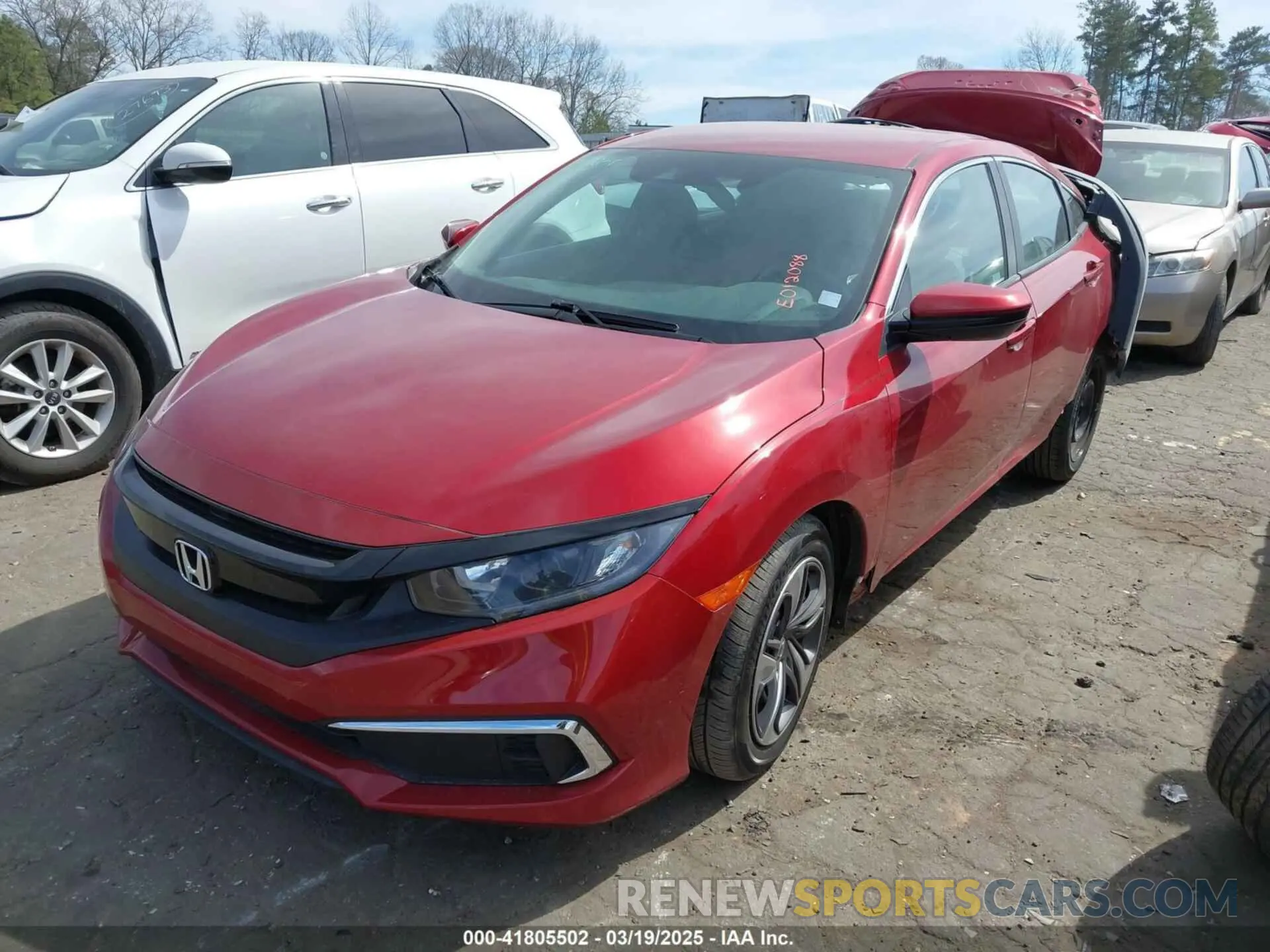 2 Фотография поврежденного автомобиля 19XFC2F64LE012088 HONDA CIVIC 2020